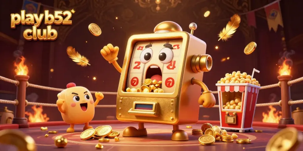 Play B52 Club and win big jackpots with colorful 3D cartoon slot machines in action.
