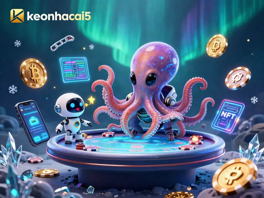 Engage with keonhacai5 and the excitement of crypto poker gameplay in a vibrant cosmic scenario.