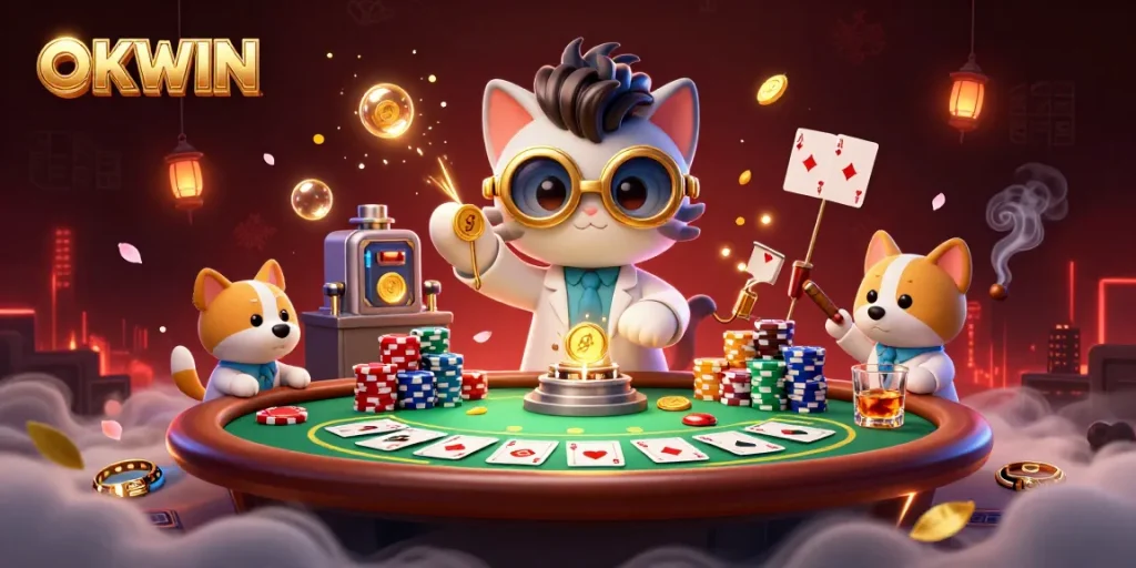 Experience the thrill of winning at OKWIN's vibrant casino with dynamic gameplay and engaging characters.